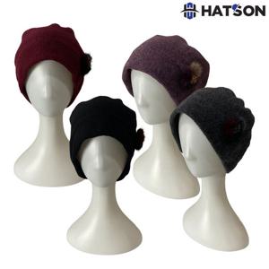[햇츠온]햇츠온 21FW 여성 러블리 니팅 비니 모자 H14-404