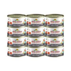 [12개세트] 알모네이쳐 젤리 캣 참치와 오징어 캔 70g 고양이 주식캔