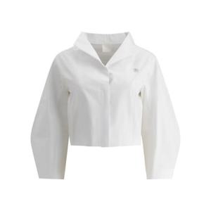 지방시 여성 화이트 크롭 셔츠 BW61CK15JT100