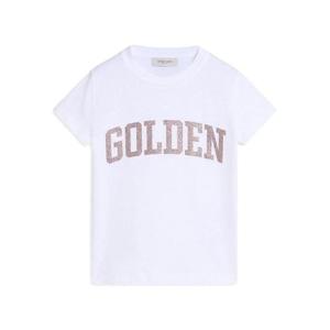 키즈 골든구스 티셔츠 GKP01390P001943 12192 OPTIC WHITE PINK