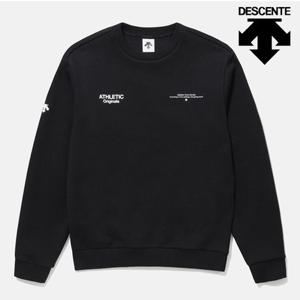 [데상트] 에센셜 그래픽 맨투맨 SP123UHT12BLK0 긴팔티