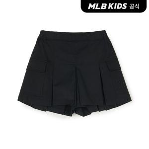 [MLB키즈 공식] 25SS 걸즈 플리츠 카고 팬츠 NY (Black) 7FSMB0953-50BKS