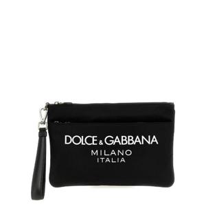 Dolce   Gabbana 로고 프린트 지퍼 클러치 백 BP3259AG182 8B956 TP934421104