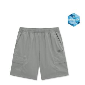 디스커버리 키즈 프레시벤트 경량 우븐 스몰로고 셋업 트레이닝 반바지 DKTB72053-GRS