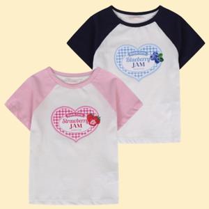 [로엠걸즈(아동)]라글란 반팔티셔츠RGRA2533C