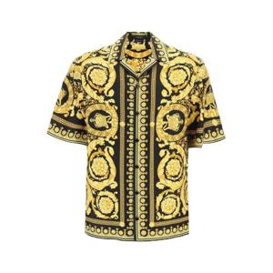 Versace 반팔 바로코 프린트 셔츠 10039261A03044 5B000 TP935474037