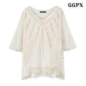 [GGPX]펀칭 오버핏 블라우스 (GPCBA010D)