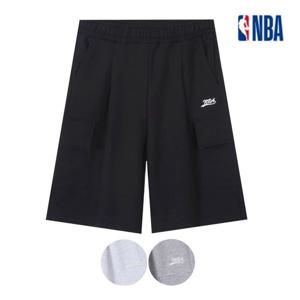 [엔비에이]남여공용 트레이닝팬츠 와이드핏 카고 버뮤다 반바지 (N252PT002P)