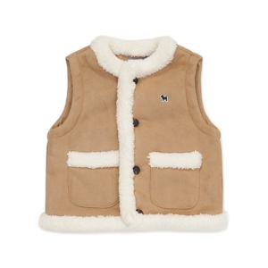 [블루독베이비]BE)벨로아FUR  VEST 45C14-225-01