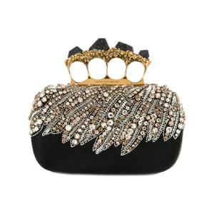 Alexander McQueen 너클 자수 클러치 백 480498K9ZRM