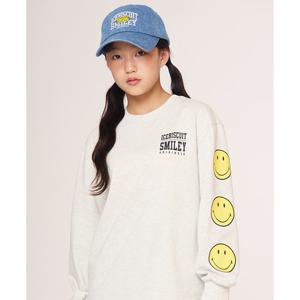 [아이스비스킷] 스마일리  오리지널스 슬리브 포인트 티셔츠_IB53TR709