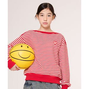 [아이스비스킷] IB 하트 보트넥 스트라이프 맨투맨_IB53MR605