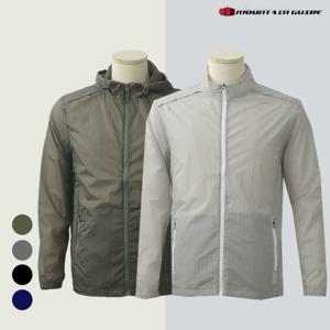 마운틴가이드 봄 등산복 남성 경량 소프트 와샤 바람막이 방풍 자켓 BFM-J2501-352-1