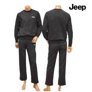 지프 Jeep [남녀공용] 기본핏 자수로고 맨투맨 트레이닝팬츠 셋업 802902