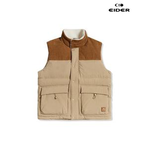 아이더 (DUW22643_E2) 공용 CORDUROY-P (코듀로이 P) 남여다운 베스트 (Beige)