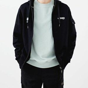 [지프]MARIO나침반 자수 후드 집업 JN1TZU003