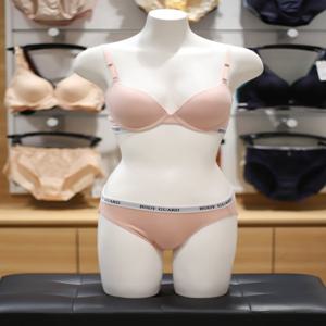 [보디가드] 베이지 기본 면브라 삼각팬티 셋트 BGWBA197 BGWPA197