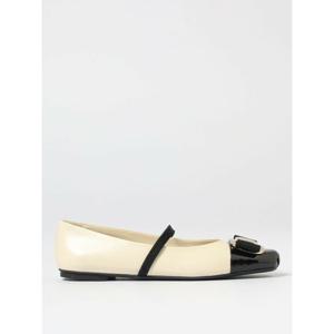 [SALVATORE FERRAGAMO] 라프리마 여성 발레 플랫 777437 MASCARPONE 화이트 /6