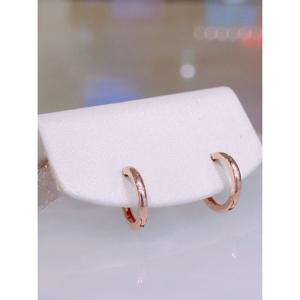 미니골드 10K 베이직레드 링귀걸이(10mm) ECPM0004