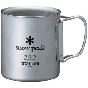 스노우피크  스노우피크 더블 머그 티타늄 더블 머그 220ml 접이식 손잡이 (200ml) MG-051FHR
