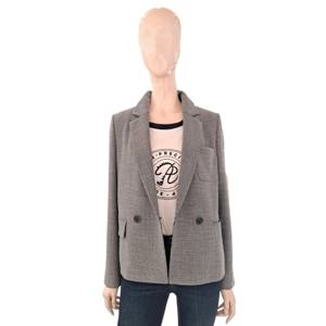 [숲]비죠 디테일 반더블 잔체크 자켓 SB3JK37