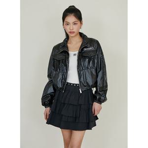 [에고이스트]텍스쳐 블럭 숏 점퍼(ER2TZ300)