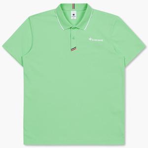 [르꼬끄 스포르티브]르꼬끄 공용 베이직 폴로 카라 반팔 티셔츠 그린 QP123TTS35