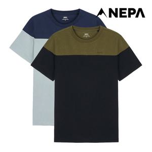 네파 남성 씨타 블럭형 반팔 티셔츠 7L35367