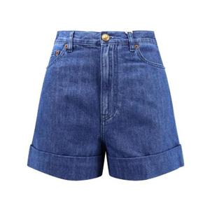 Valentino 로고 패치 데님 쇼츠 6B3DD18S94C 558 TP934432489