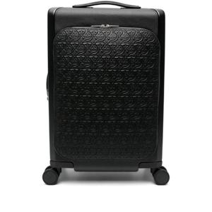 페라가모 Black Gancini Embossed Leather Suitcase 769614 TP717439686