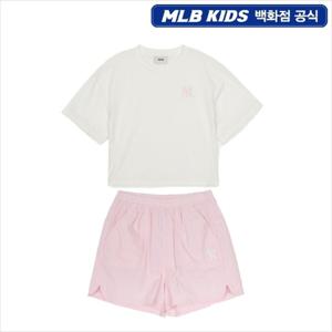 [MLB키즈]베이직 스포티브 여아 반바지 세트 (7FS1B0553)