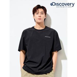 디스커버리 (DXRS87053_BKS) 프레시벤트 우븐 반팔티셔츠 DXNW