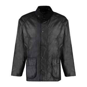 바버 블랙 코듀로이 칼라 왁스드 코튼 재킷 MMWX0018 BK91