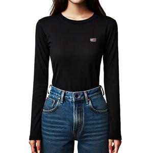 (85 90사이즈)타미힐피거 타미진스 여성 긴팔티 DM0DM14316-BDS