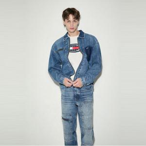 [공식][타미진스]에이든 오버사이즈 메일맨 데님 재킷(T32E0NJC1