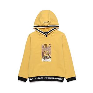 [내셔널지오그래픽 키즈] N201KHD010 전판프린트 후드티 BAMBOO YELLOW
