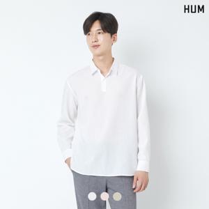 [HUM][HUM]남) TR 반오픈 솔리드 셔츠(FHOECSL144M)