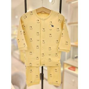 [블루독베이비8] FW24 멍멍도기내의 HJ (44A7005431) (BLUEDOG BABY 유아 출산 백일 선물 도트 강아지 내복