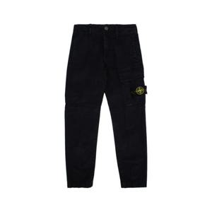 스톤아일랜드 키즈 키즈 네이비 Slim 카고 팬츠 811630215 V0120