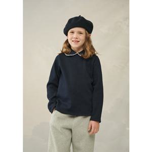 빈판교12 FW BY64TS01NV 네이비 골지 카라배색 티셔츠