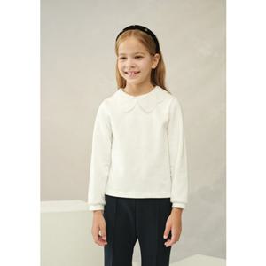 빈판교12 FW BY64TS03IV 아이보리 레이스 카라 티셔츠