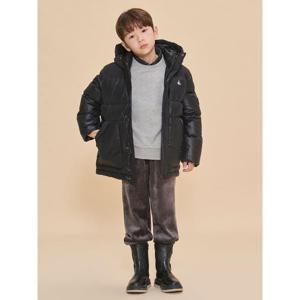 [35%OFF][빈폴키즈] 샤이니 덕다운 하프패딩  블랙 (BI4X38U015)