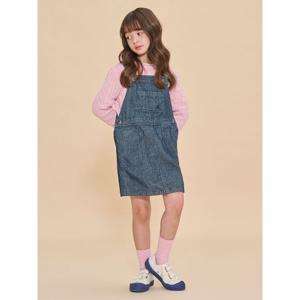 [35%OFF][빈폴키즈]데님 코듀로이 오버롤 원피스 블루(BI4X71G91P)