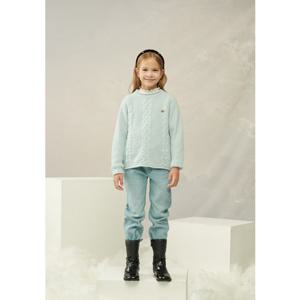 빈판교12 FW BY72PT01SB 스카이 블루 워싱 데님 기모팬츠