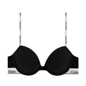 CK 여성 모던 코튼 데미 브라 QF7936 BLACK