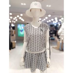 [파리게이츠] 25SS 여름 메쉬 스트링 슬리브리스 탑 (521E1TR181WH)