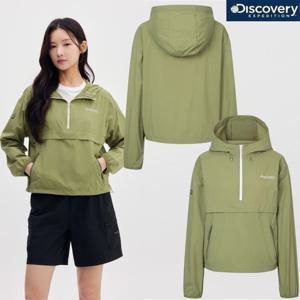[디스커버리] 여성 25년 여름 쿨 경량 아노락 크롭 자켓 DWWJ91053 OLS