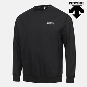 [데상트] 남녀공용 스탠다드 우븐맨투맨 SP123TWH11BLK0 긴팔티