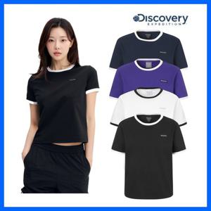 디스커버리 여성 링거 반팔티셔츠 DWRS95053