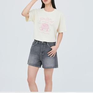 잠뱅이 HC09 여성 라이트그레이 리오셀 난스판 올브러쉬 A라인핏 3부 반바지 AP2DL3470